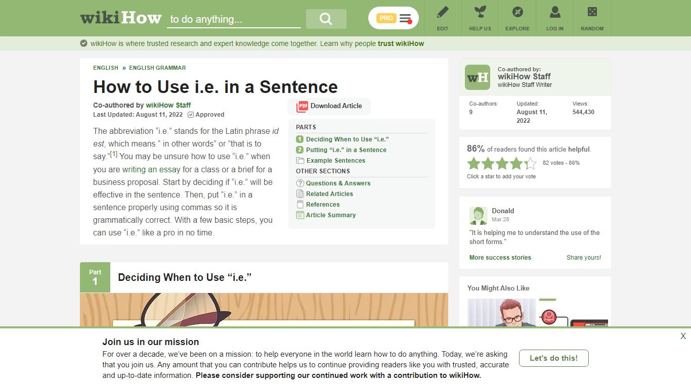 How to Use i.e. in a Sentence: 7 Steps (with Pictures) - wikiHow